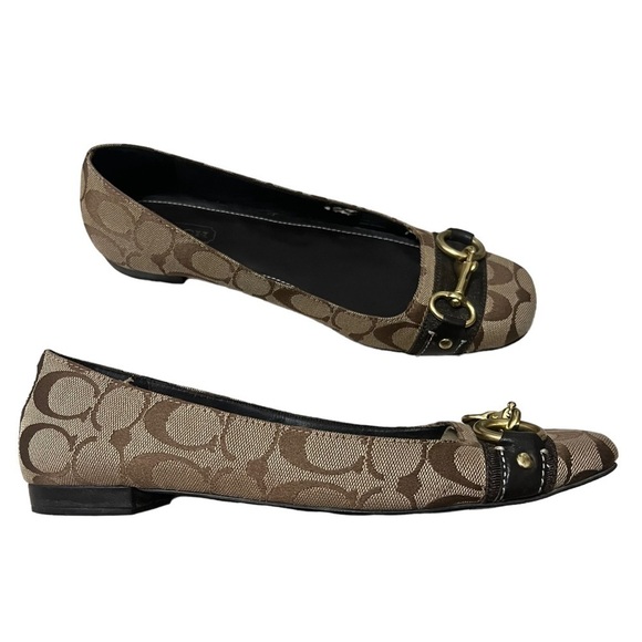 Coach Women’s Signature Logo Loafers Size 8.5 - Picture 2 of 13